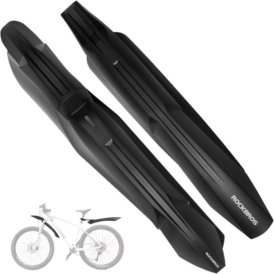 ROCKBROS Schutzblech Fahrrad-Schutzblech Set 24-29 Zoll Mountainbikes mit Montagewerkzeug
