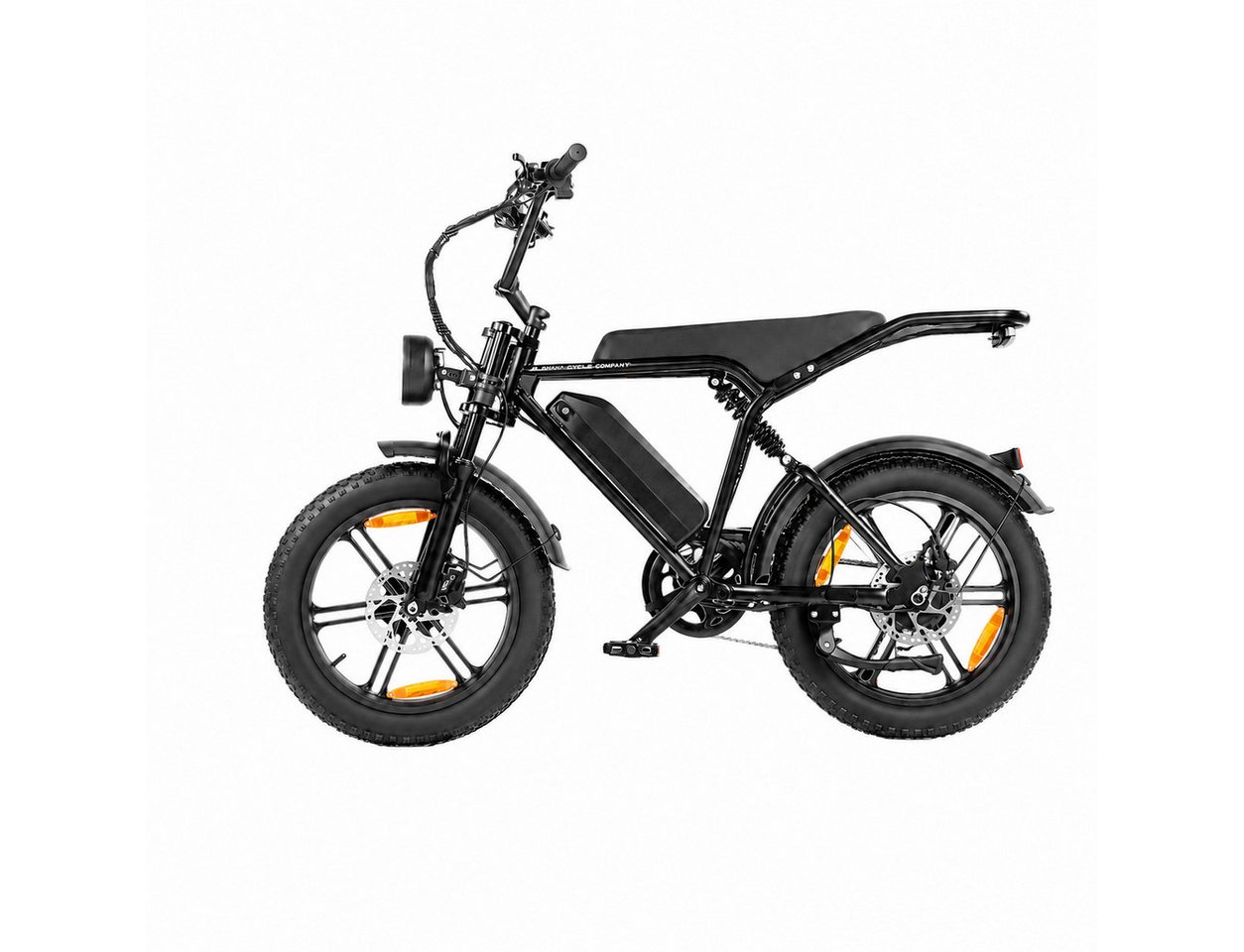 PixelPilot E-Bike Cityrad E6 3.0 Elektrofahrrad 48V 15Ah 7-Gang 20"x4.0 Fatbike mit LCD, Heckmotor, 720 Wh, (Packung) Bild 3