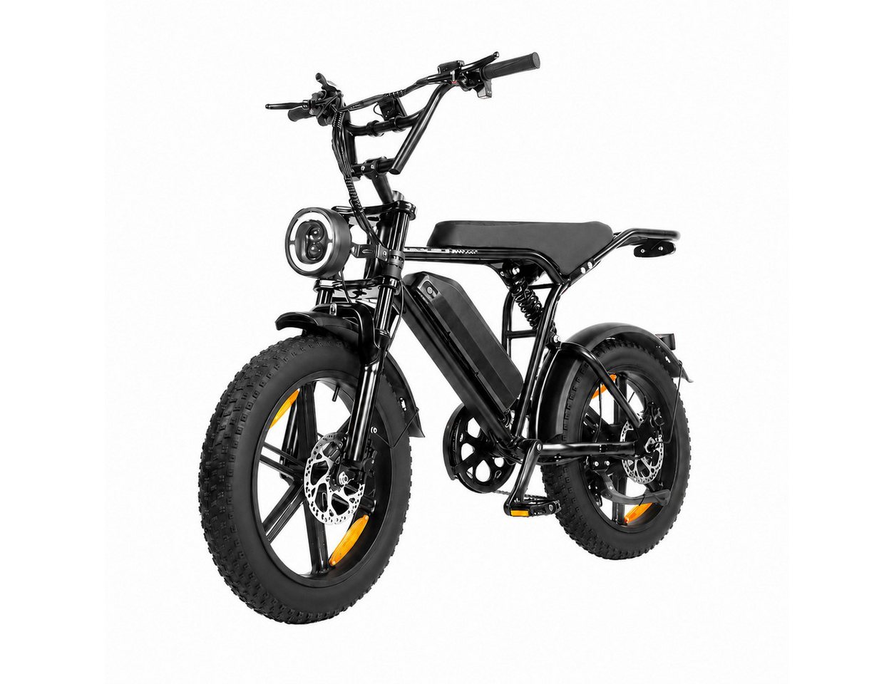 PixelPilot E-Bike Cityrad E6 3.0 Elektrofahrrad 48V 15Ah 7-Gang 20"x4.0 Fatbike mit LCD, Heckmotor, 720 Wh, (Packung) Bild 5