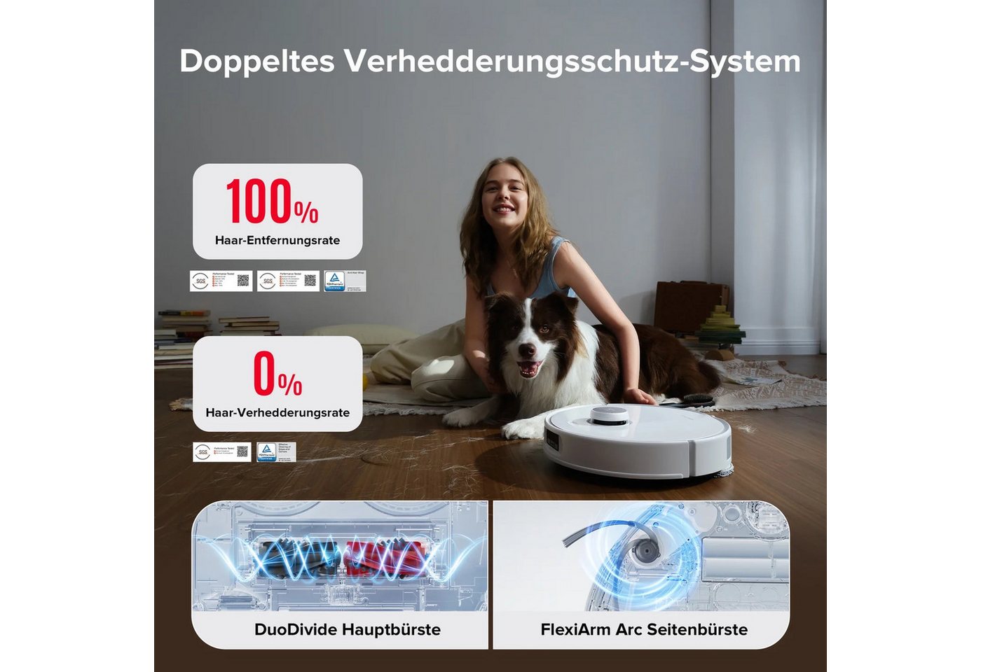 Roborock Nass-Trocken-Saugroboter Roborock Q Revo Curv Saugroboter, Einweg Staubbeutel in der Dockingstation, Roboter beutellos, Mit Selbstreinigungsfunktion Bild 2