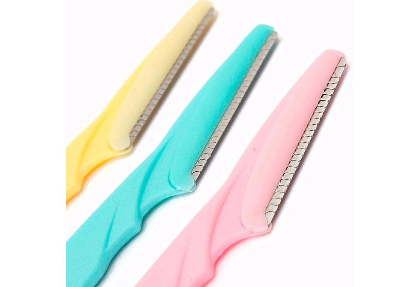 Realb2b Augenbrauentrimmer Präzisions-Trimmer für Augenbrauen & Gesichtshaar 3er-Set, : Enthält 3 handliche Rasierklingen für Gesicht und Körper, Sanfte Haarentfernung mit Präzisionsklinge für empfindliche Haut Bild 2