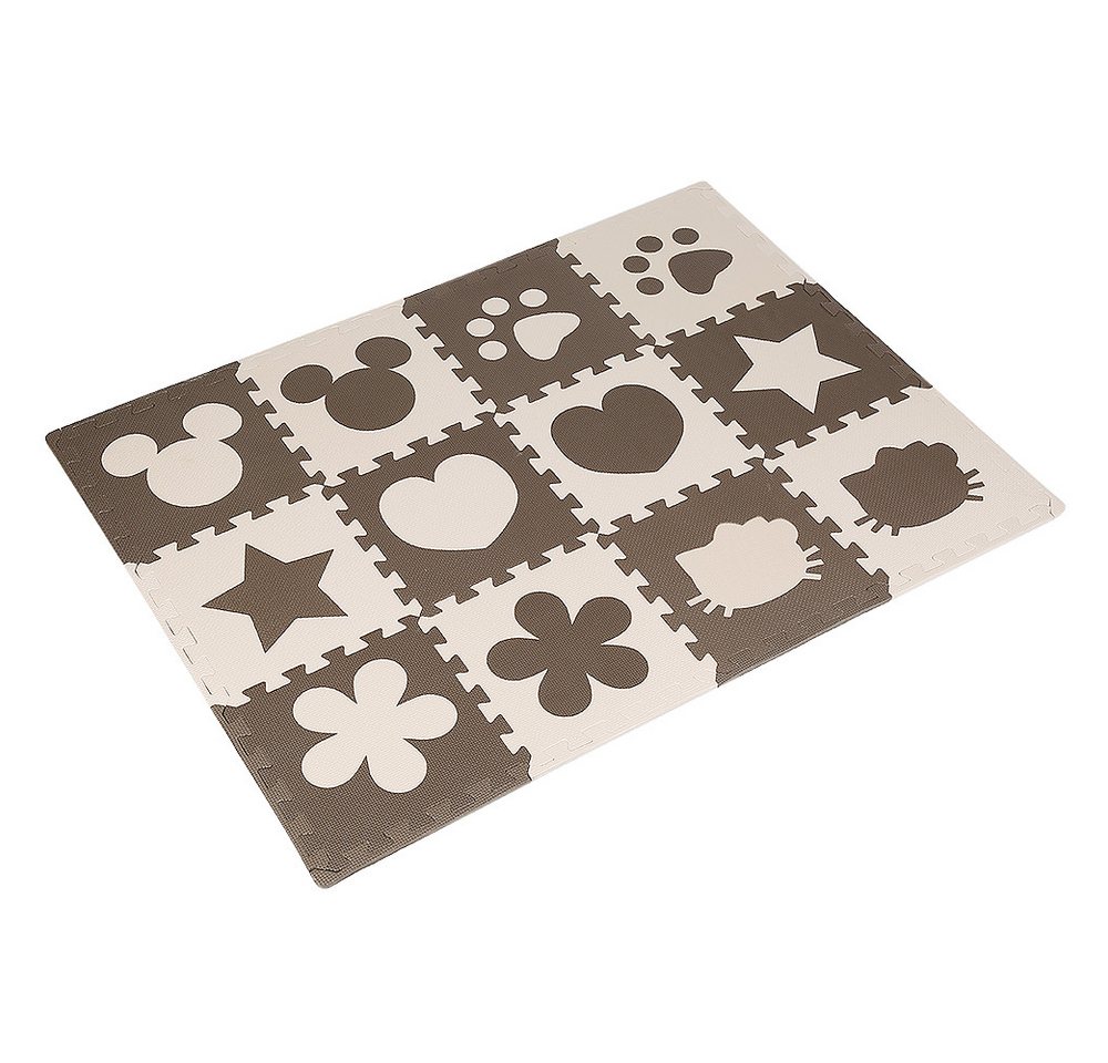 JEOBEST Spielmatte Puzzlematte Krabbelmatte Schaumstoff-Puzzlematte, (12-tlg), Spielteppich für Baby & Kinder Bild 4