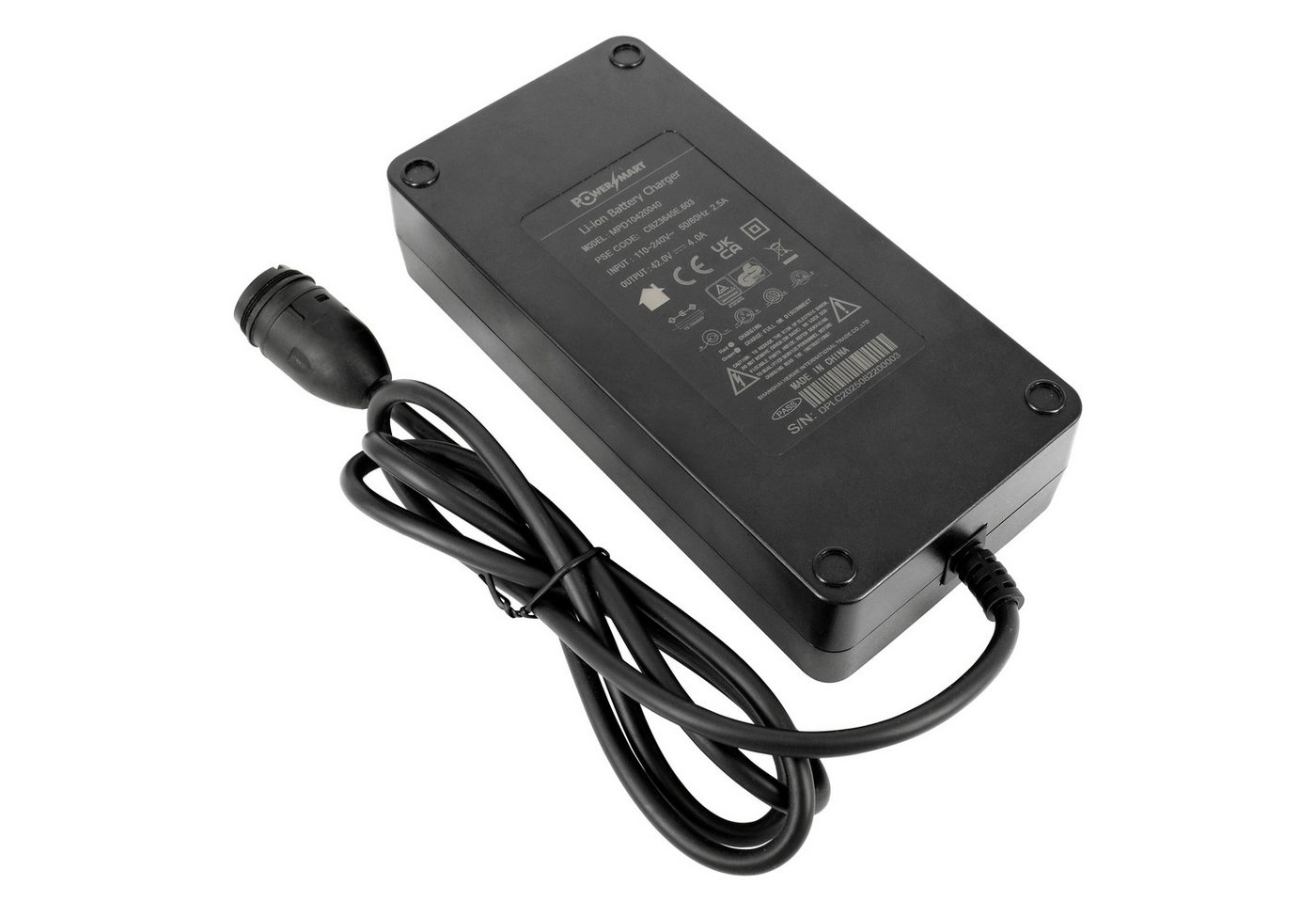 PowerSmart Rosenberger Batterie-Ladegerät (42V 4A für 36170-01 / Shimano Eco / CAN / 17,25Ah)
