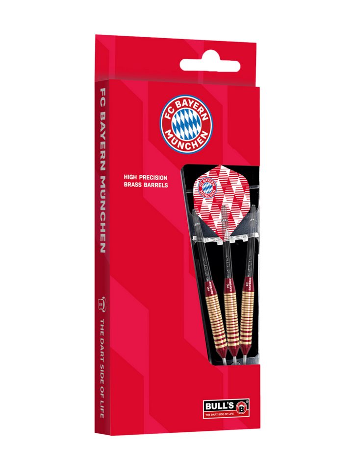 BULL'S Dart-Flights FC Bayern München I Steeldarts Braas 21 g I Rot Bild 3