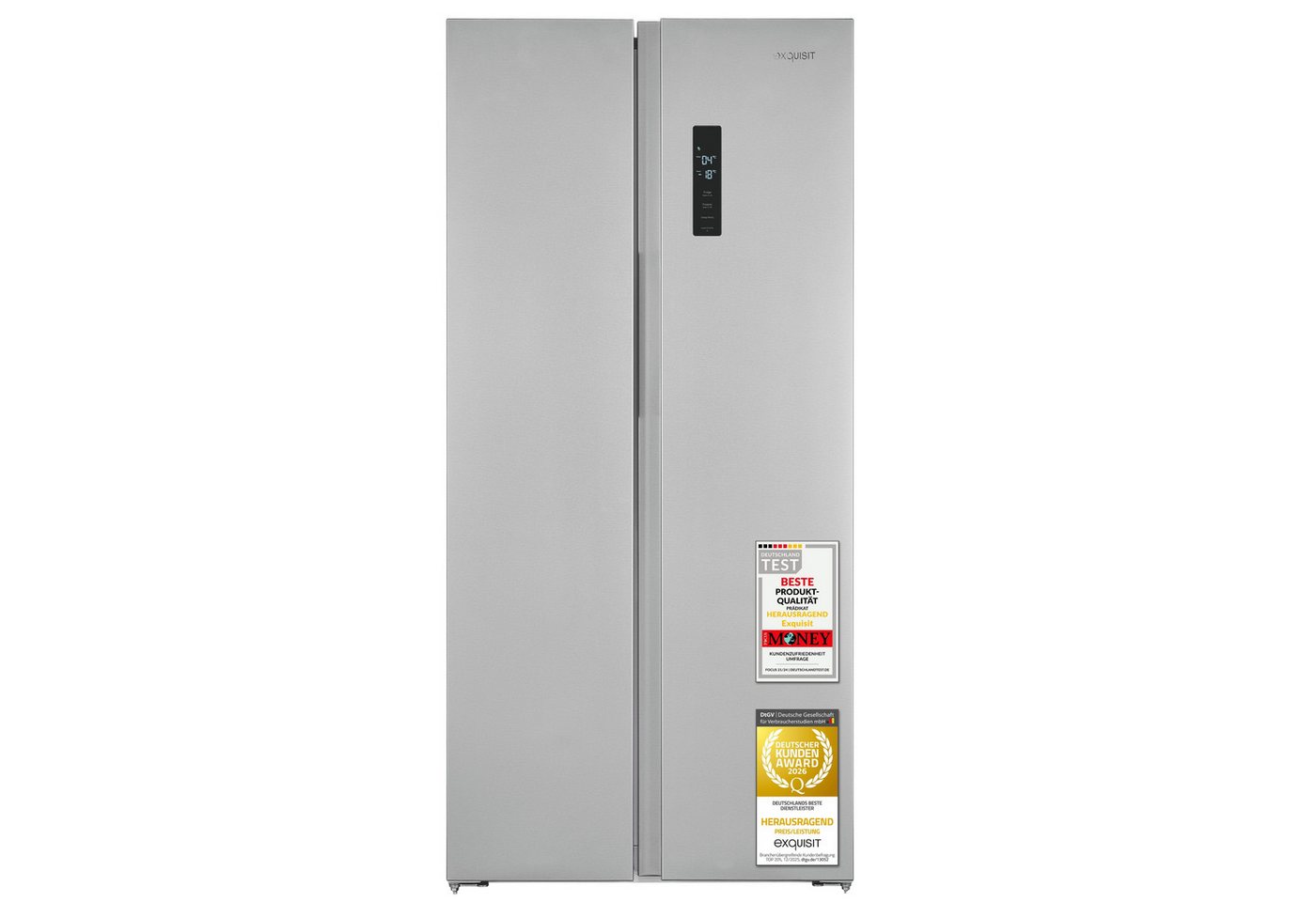 exquisit Side-by-Side SBS39-440E, 170 cm hoch, 78 cm breit, LED-Beleuchtung, Schnellgefrierfunktion, No-Frost Bild 4