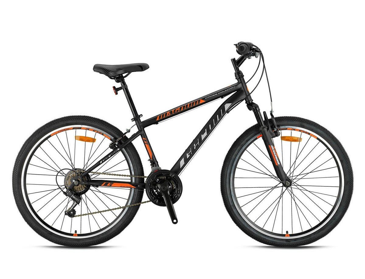T&Y Trade Mountainbike 24 Zoll Mountainbike Kinder MTB Fahrrad Rad Bike MAGNUM ORANGE GR26066, 21 Gang Shimano, Kettenschaltung, Federgabel, 21 Gänge