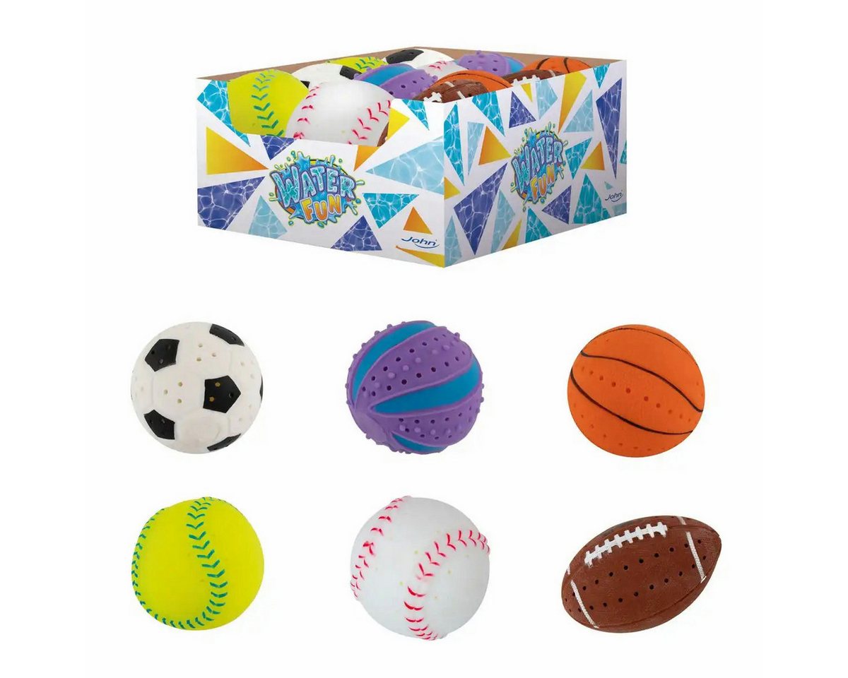 John GmbH Spielball John Wasserspritzer Hydro Fun Ø8 cm – 1 aus 6 zufällig
