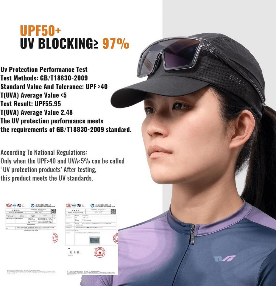 ROCKBROS Unterhelmmütze Unisex Fahrradkappe UPF50+ Sonnenschutz unter Helm für Radfahren Bild 2