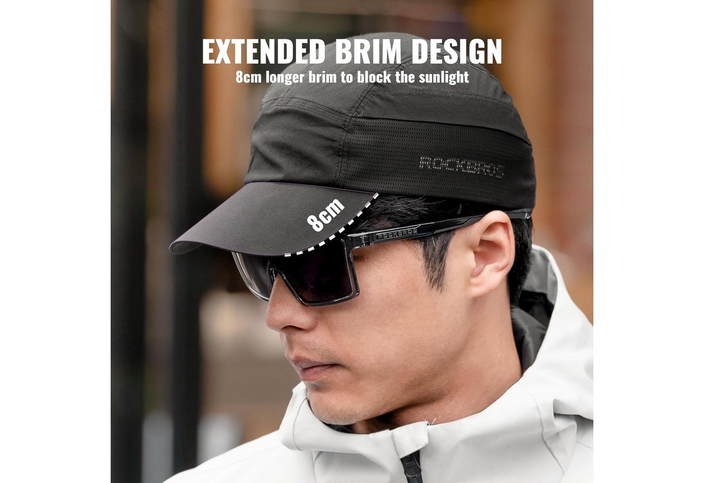 ROCKBROS Unterhelmmütze Unisex Fahrradkappe UPF50+ Sonnenschutz unter Helm für Radfahren Bild 3