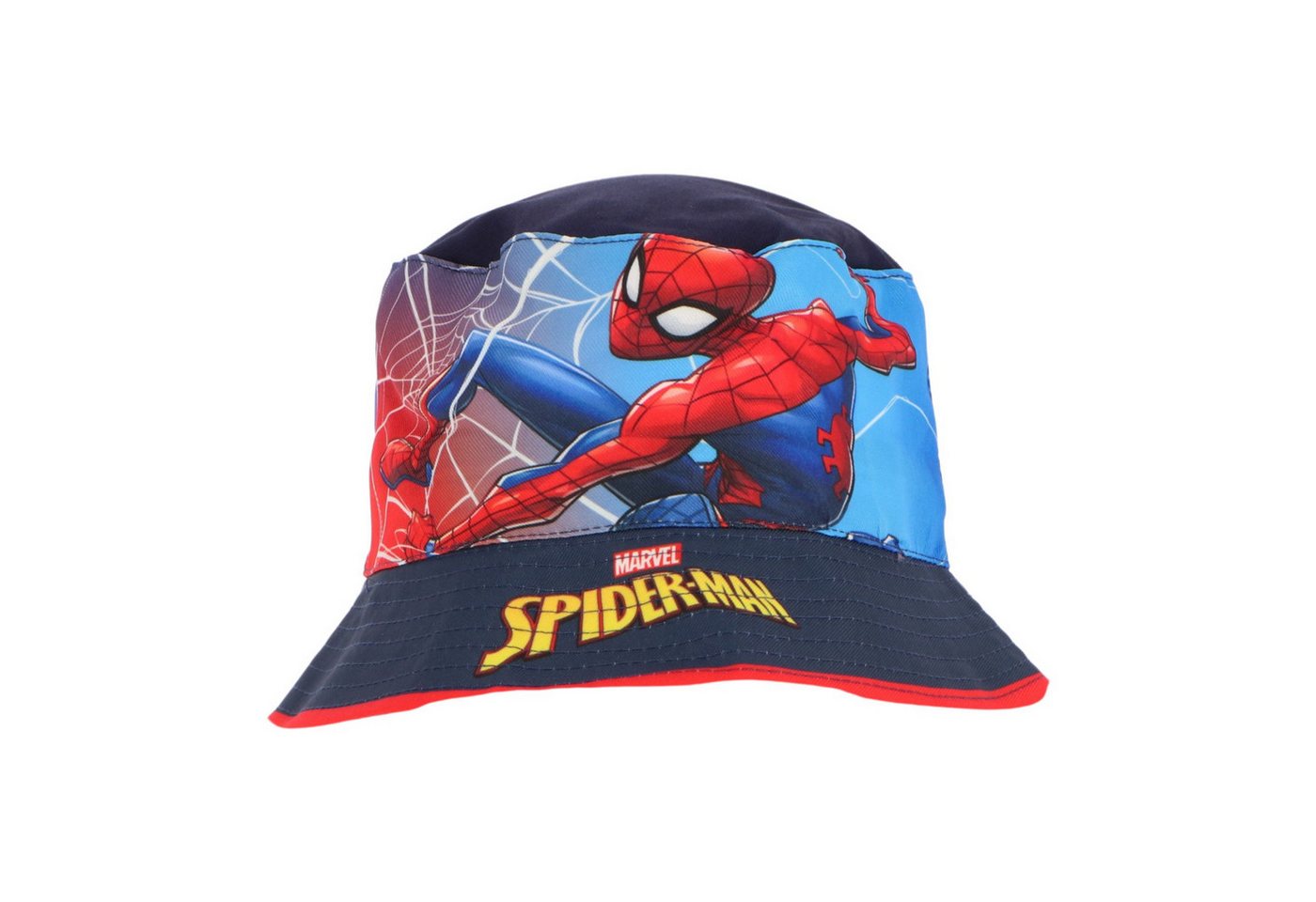 Spiderman Fischerhut Spider-Man Anglerhut Kinder Sonnenhut Marvel Bucket Hat Bild 2