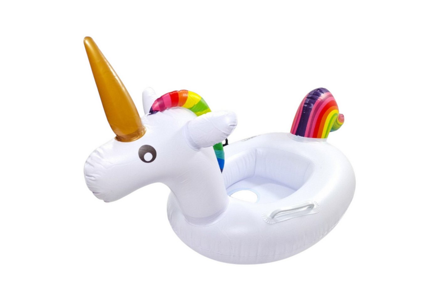 Da Meso Schwimmring Aufblasbarer Einhorn Schwimmring für Babys 60 cm – Babyschwimmring mit