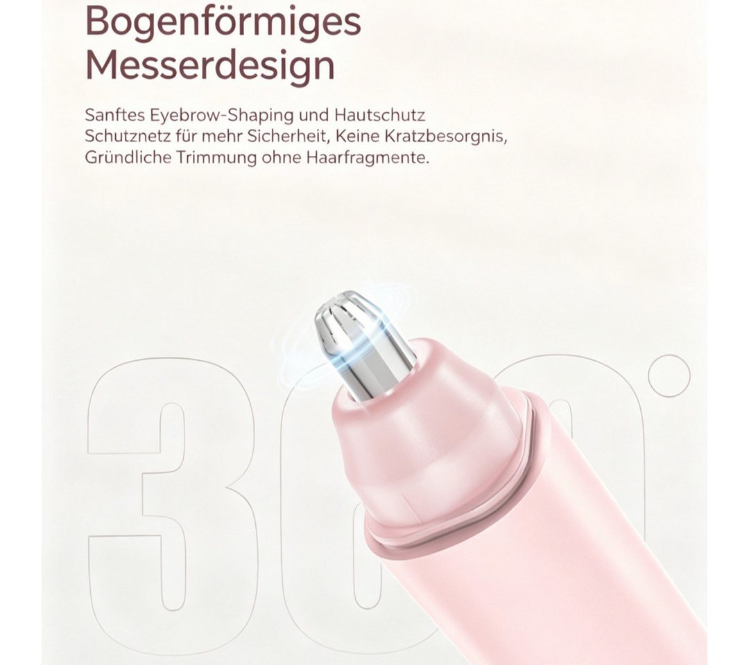 inschimmer Gesichtsepilierer 2-in-1 USB Augenbrauenrasierer Gesichtshaarentferner Epilierer Damen Bild 2