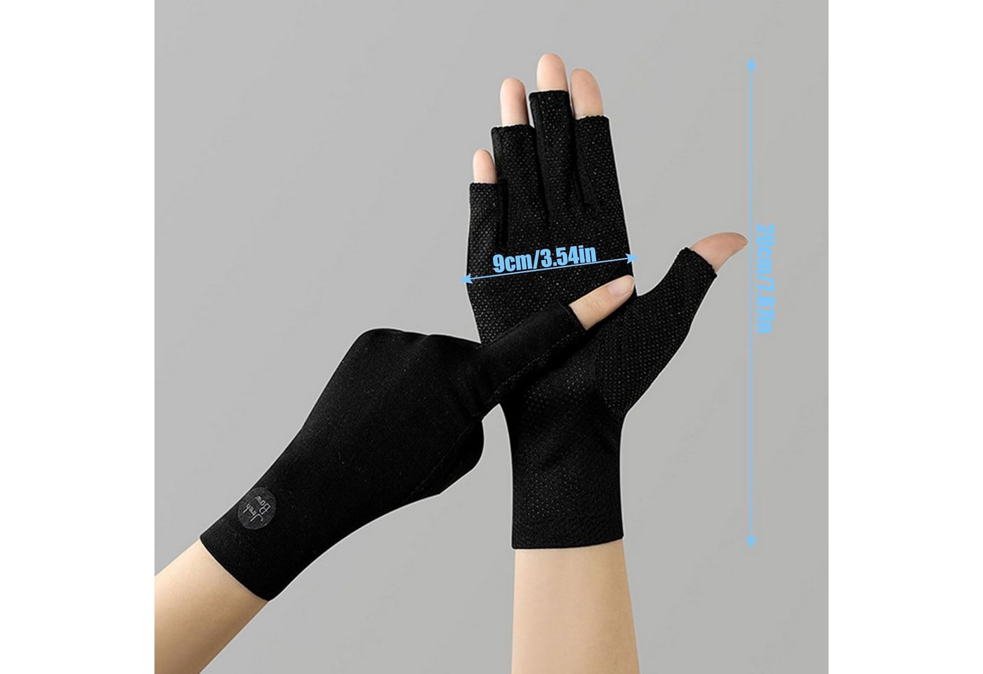 Bwecuy Fahrradhandschuhe UV-Sonnenschutz-Handschuhe für Damen, Eisseide, Touchscreen