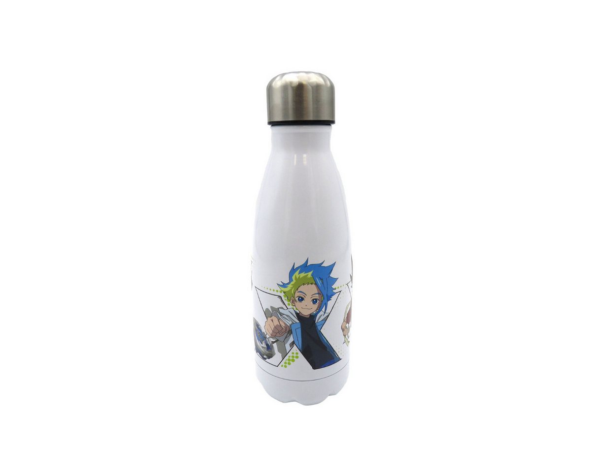 Beyblade Trinkflasche Edelstahl 550 ml Weiß Flasche Schule Sport Reise Bild 3
