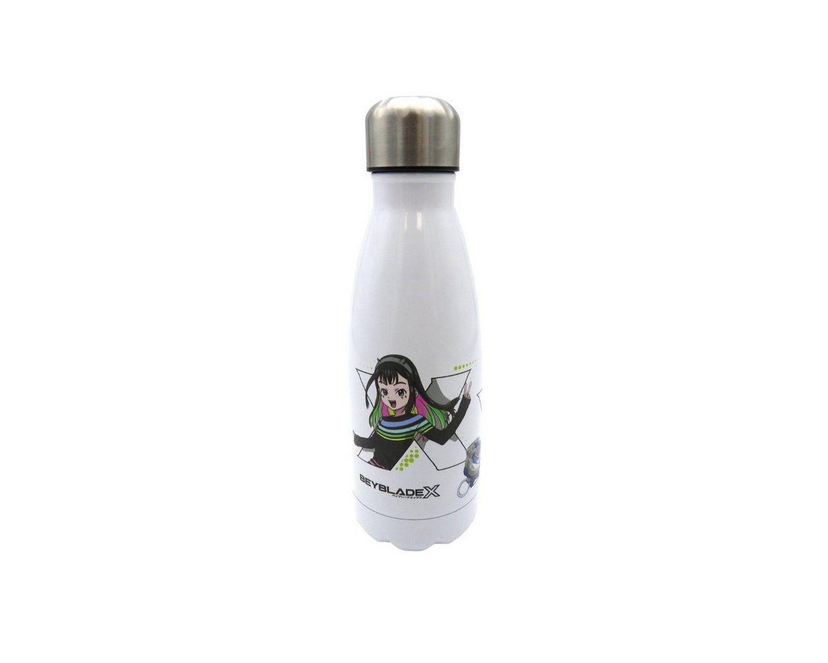 Beyblade Trinkflasche Edelstahl 550 ml Weiß Flasche Schule Sport Reise Bild 5