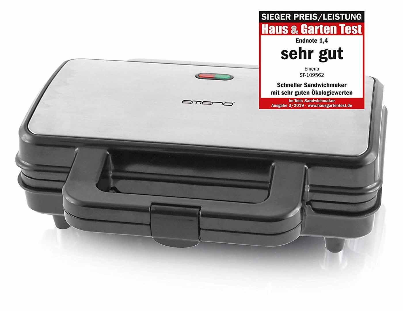 Emerio Sandwichmaker ST-109562 Design Sandwich-Toaster, Edelstahl, 900 W Bild 4