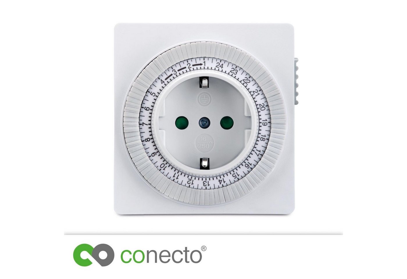conecto Zeitschaltuhr conecto Mechanische Zeitschaltuhr, IP20, 3500 Watt, weiß Bild 2