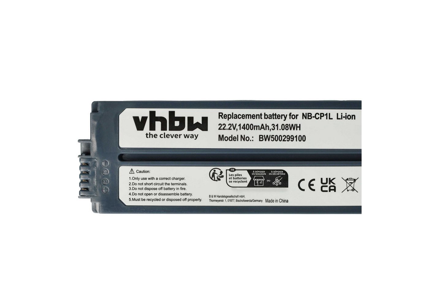vhbw Akku passend für Canon Selphy CP-1200, CP-1000, CP-100, CP-1300, Akku Akku Li-Ion 1400 mAh (22,2 V, 1 St), Leistungsfähiger Austausch-Akku für Drucker, Fotodrucker Bild 3