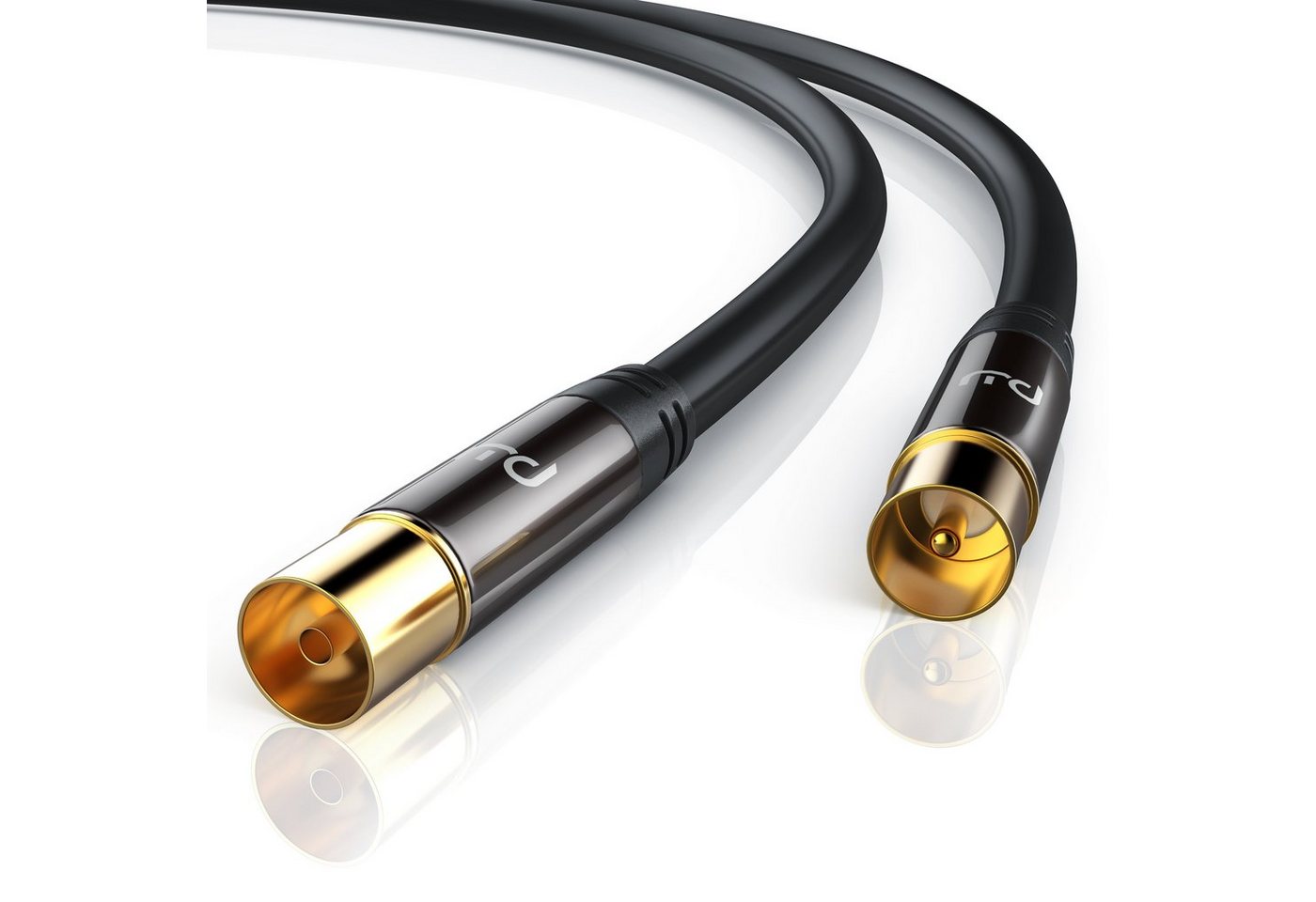 Primewire TV-Kabel, Koax, RF, IEC (1500 cm), HDTV Antennenkabel, 4-fach Schirmung, 75 Ohm, 135dB - 15m