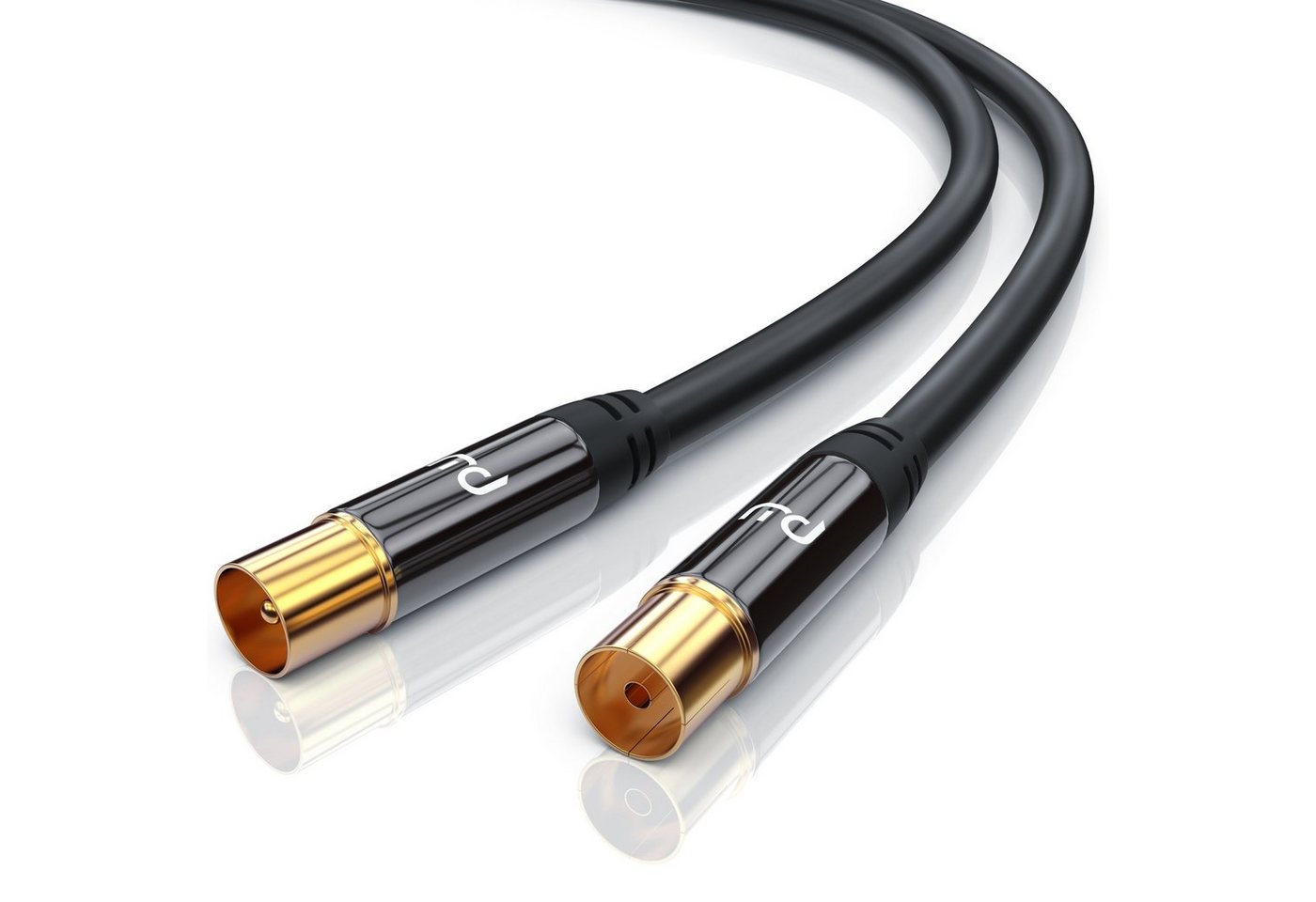 Primewire TV-Kabel, Koax, RF, IEC (1500 cm), HDTV Antennenkabel, 4-fach Schirmung, 75 Ohm, 135dB - 15m Bild 4