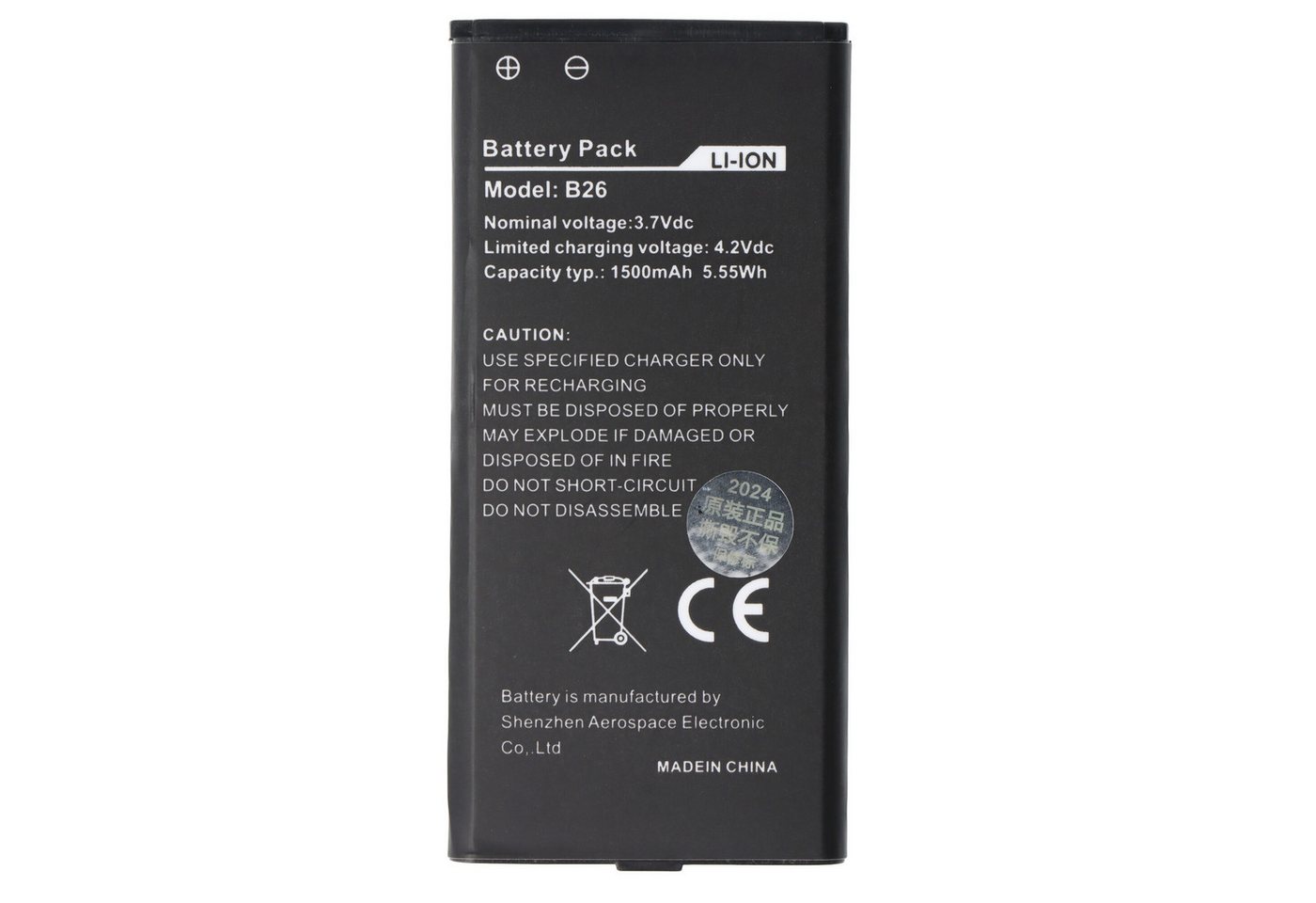 AccuCell Akku passend für Caterpillar CAT B26 Outdoor Handy, Li-Ion, 3,7 Volt Akku 1500 mAh (3,7 V) Bild 5
