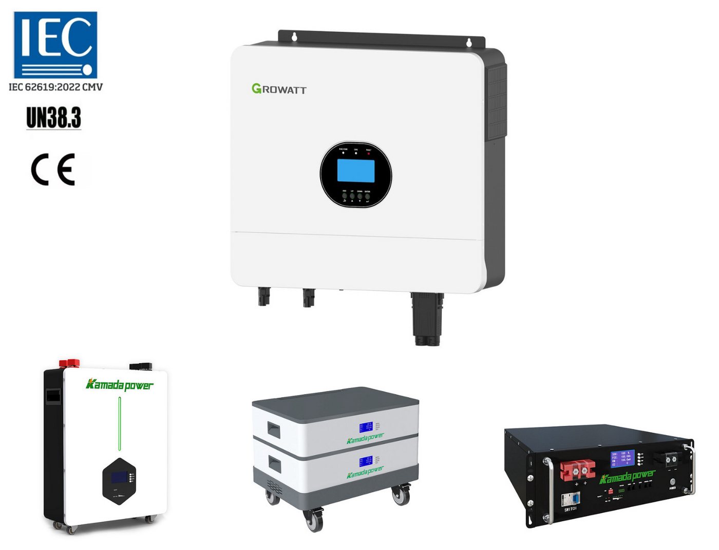 TZIpower Off-Grid Wechselrichter Growatt SPF ES 6kW mit Speicher 5kWh 10kWh PV Solarakkus Bild 3