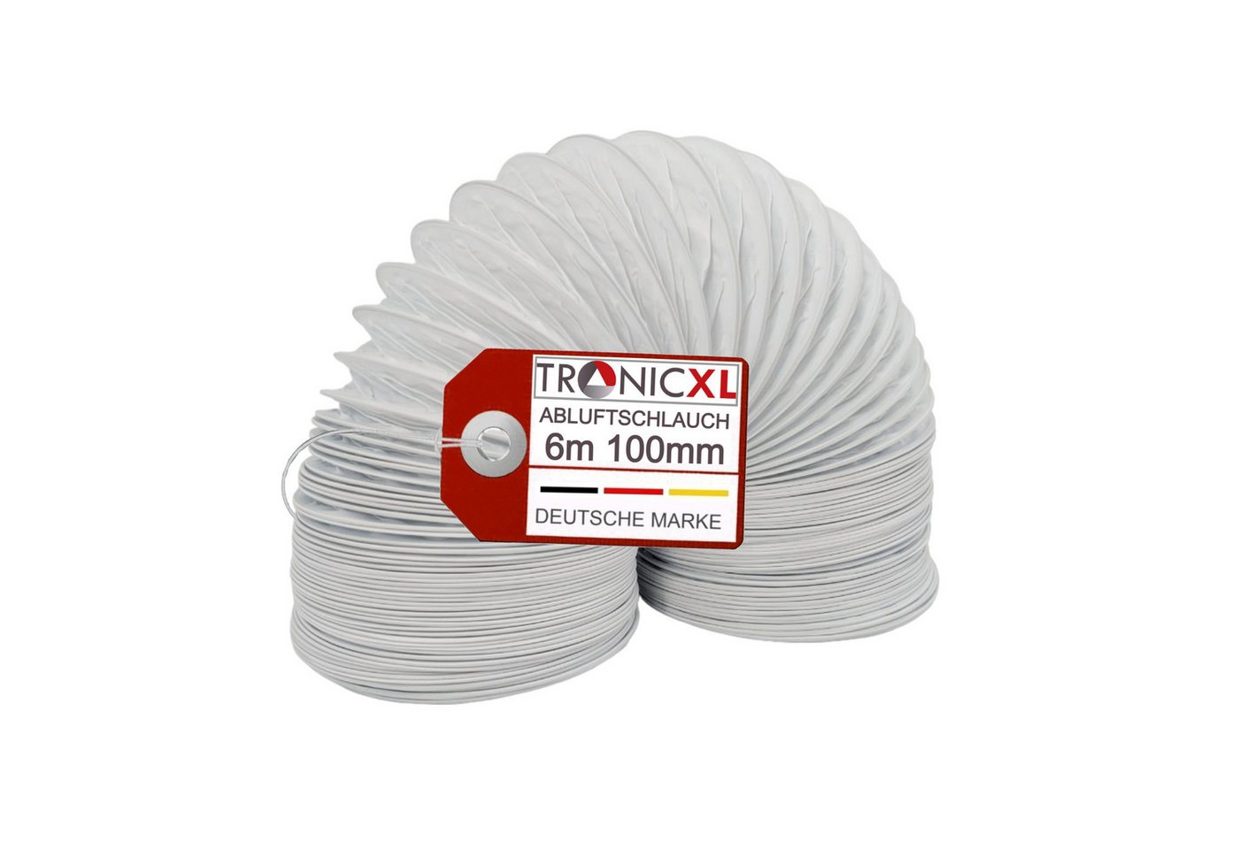 TronicXL Abluft-Set AbluftSchlauch 100mm 6m Trockner Klimaanlage Dunstabzugshaube Bild 2