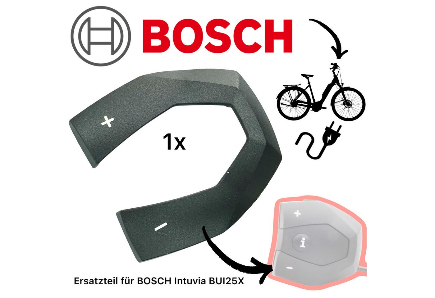 BOSCH Fahrradkurbel Bosch E-bike Intuvia Schaltwippen für Bedienheinheit Gen2 Gen 3 Gen4 Bild 5