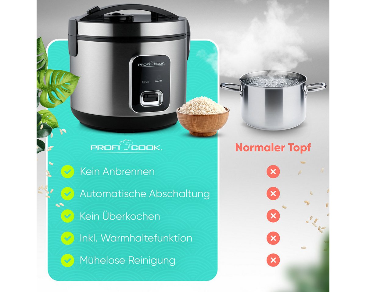 ProfiCook Reiskocher Proficook PC-RK 1285 Reiskocher Bild 3