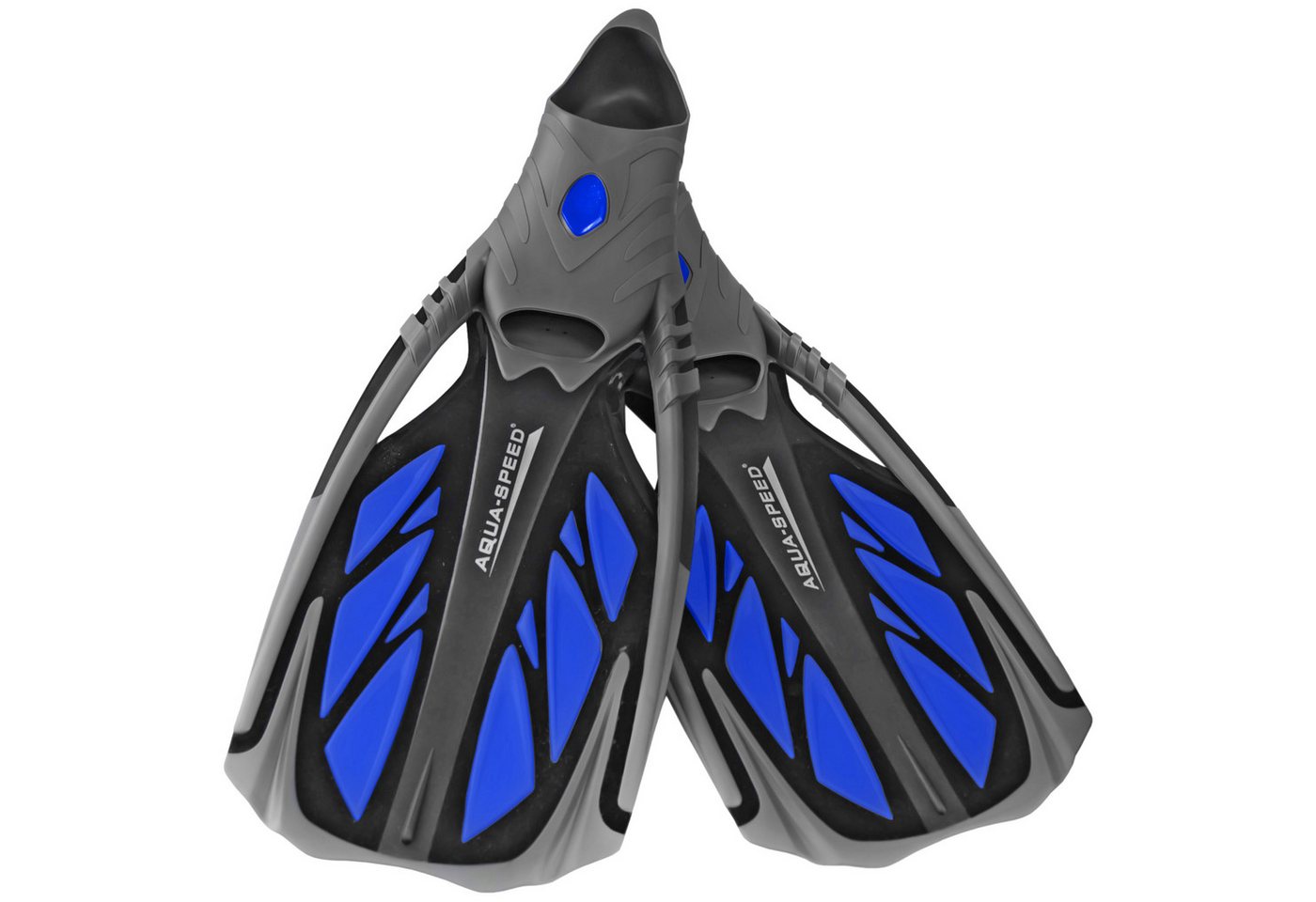 Aqua Speed Flosse INOX – Reisetauglich & ultrabequem Größe 42/43 (Dynamische Flossen mit optimaler Kraftübertragung im Wasser), Sicherer Halt – Kein Verrutschen auch bei Wellengang