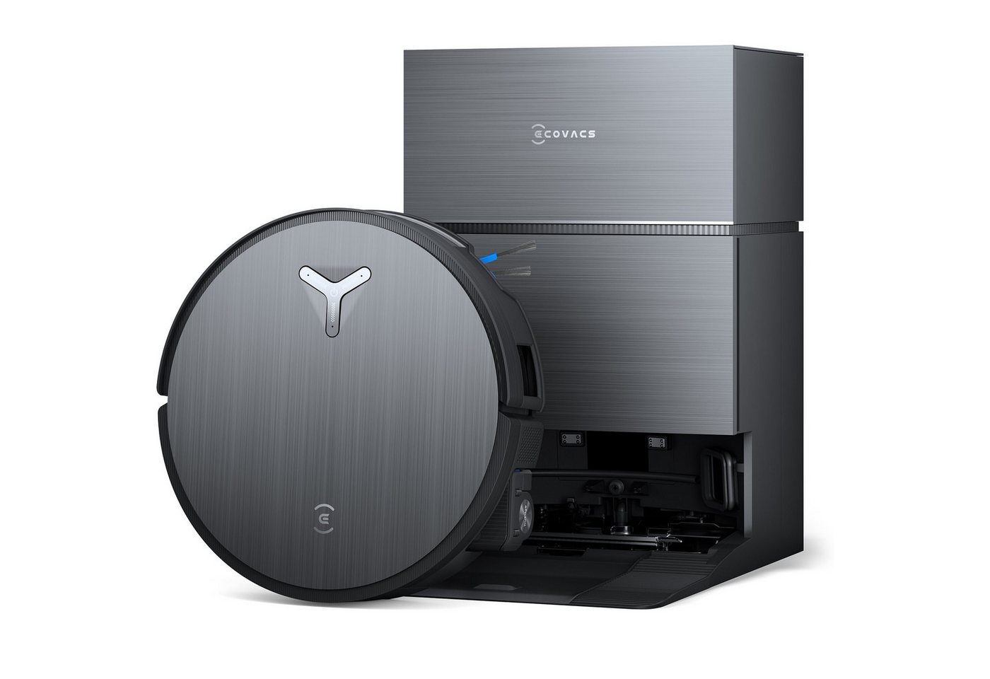 ECOVACS Saugroboter X11 Pro Omni, 19500 Pa, 75°C-Heißwasser-Wäsche mit Einweichfunktion, 110 W, OZMO Roller 2.0, ZeroTange 3.0, TruEdge 3.0, Heißlufttrocknung bei 63 °C, Maximale Steigfähigkeit 4 cm Höhe Bild 5