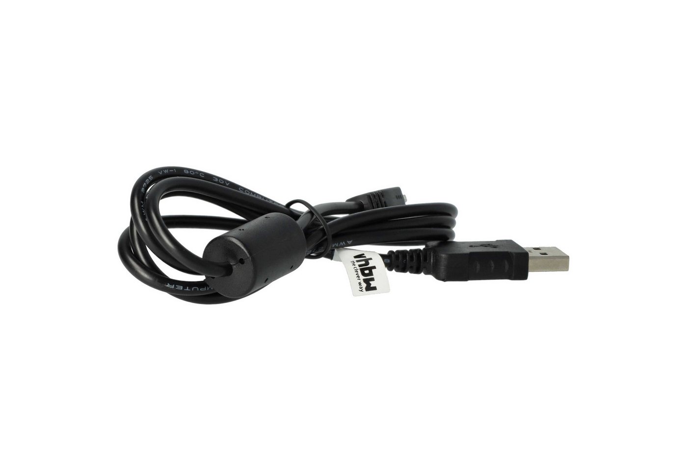 vhbw passend für Casio Exilim EX-ZR100, EX-ZR10, EX-Z90, EX-ZR 20, USB-Kabel Bild 5
