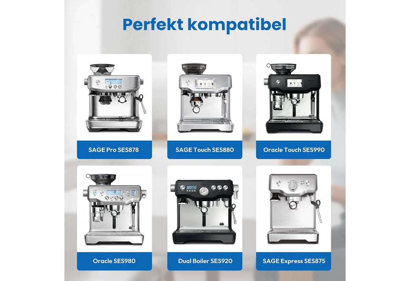 Filswa Wasserfilter Ersatz für Sage Barista Express Pro Kaffeevollautomat, 3 Stück, Zubehör für Sage Barista Express, Barista Pro, Barista Touch, Oracle und Dual Boiler Bild 5