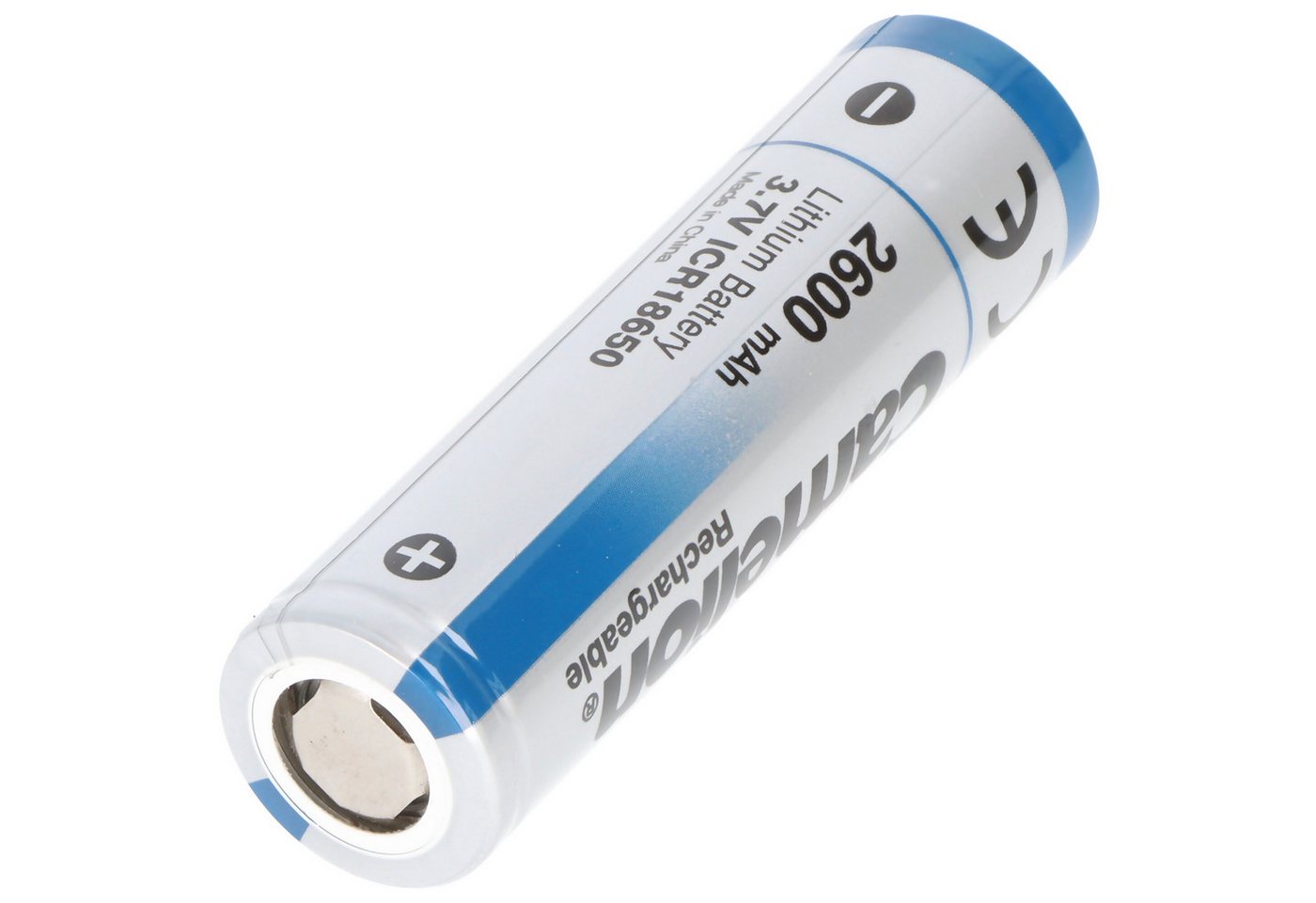 Camelion Li-ion Akku 18650 Camelion, Li-Ionen, 3.7V, 2600 mAh, 1 Stück, 64 x 1 Akku 2600 mAh (3,7 V) Bild 2