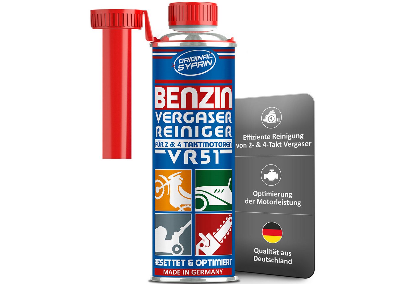 Original Syprin Benzin-Stabilisator Vergaserreiniger VR51 für 2-Takt & 4-Takt Motoren 250ml, 0.250 l, (1-St) Bild 5