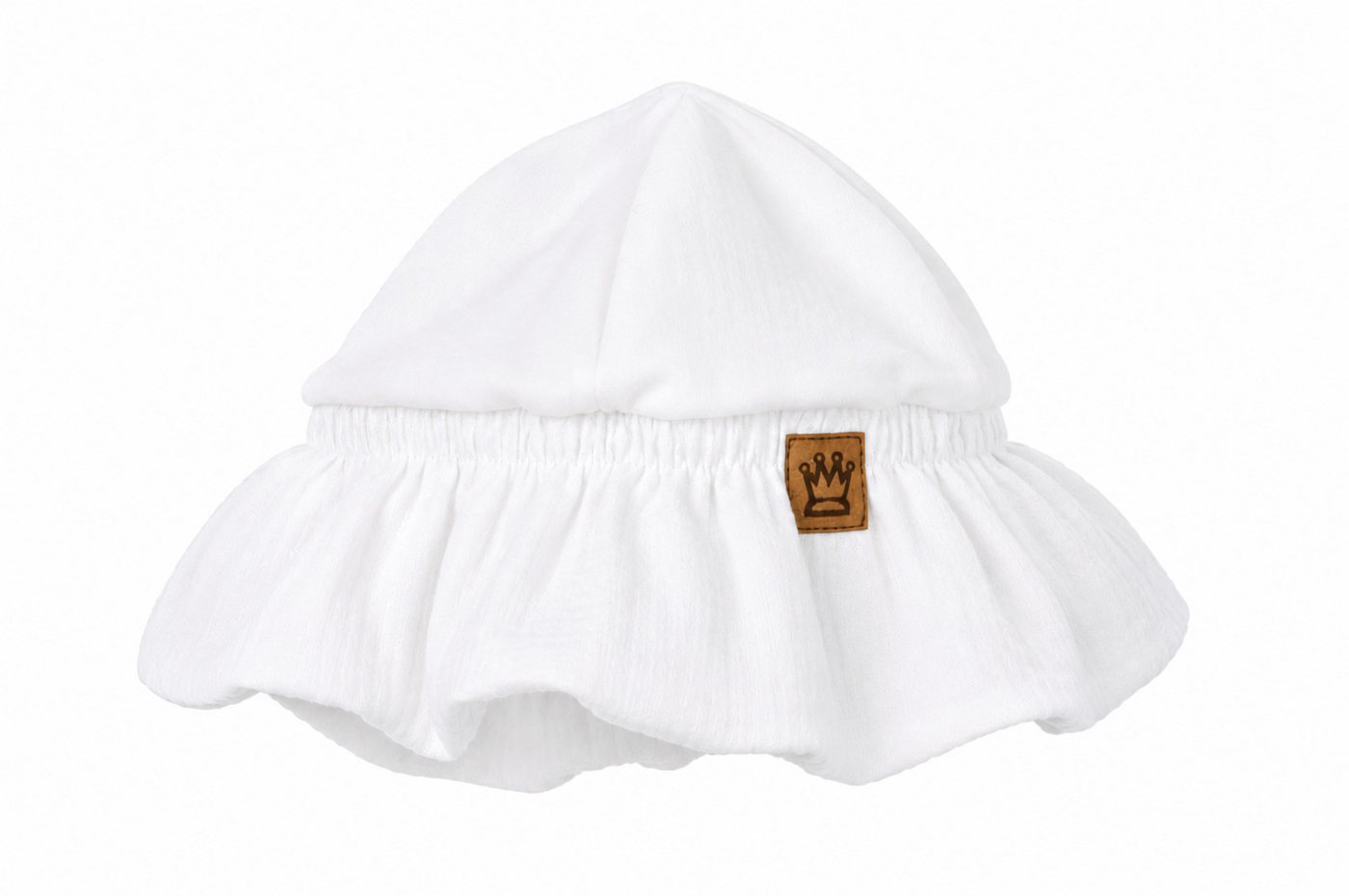 La Bortini Fischerhut Baby Mütze Sommermütze für Neugeborene (aus Musselin und Interlock, für Mädchen) aus Baumwolle, 32 bis 52cm