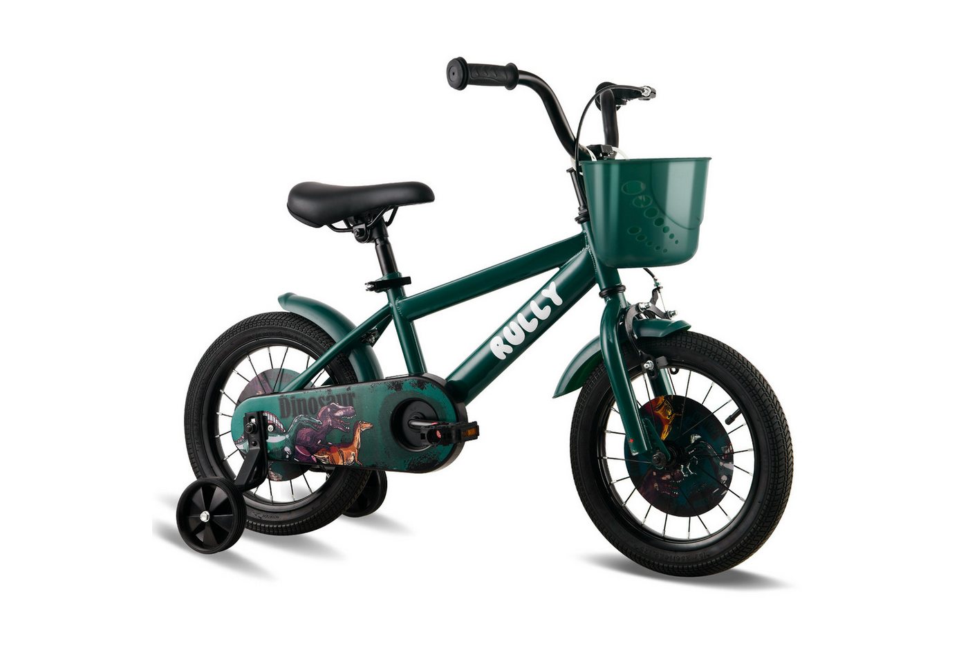 RULLY Kinderfahrrad Kinderfahrrad für Jungen 12–16 Zoll, 2–6 Jahre, 1 Gang, Mit Korb, Puppensitz, Stützrädern, Schutzblechen & Klingel Bild 3
