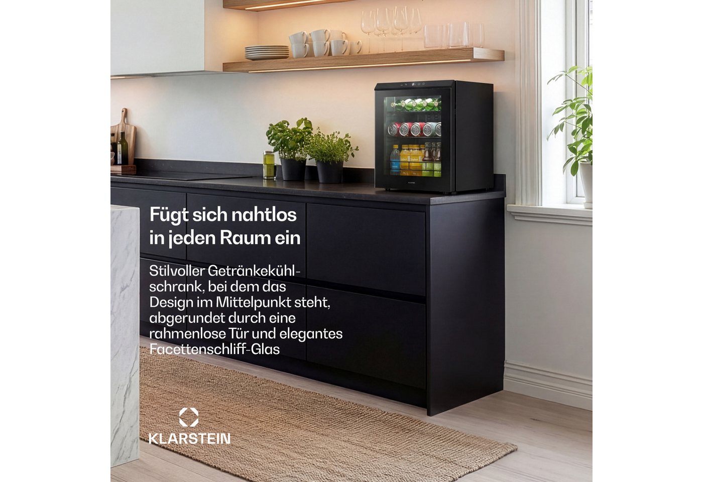 Klarstein Getränkekühlschrank 10048318, 51.5 cm hoch, 43 cm breit Bild 3