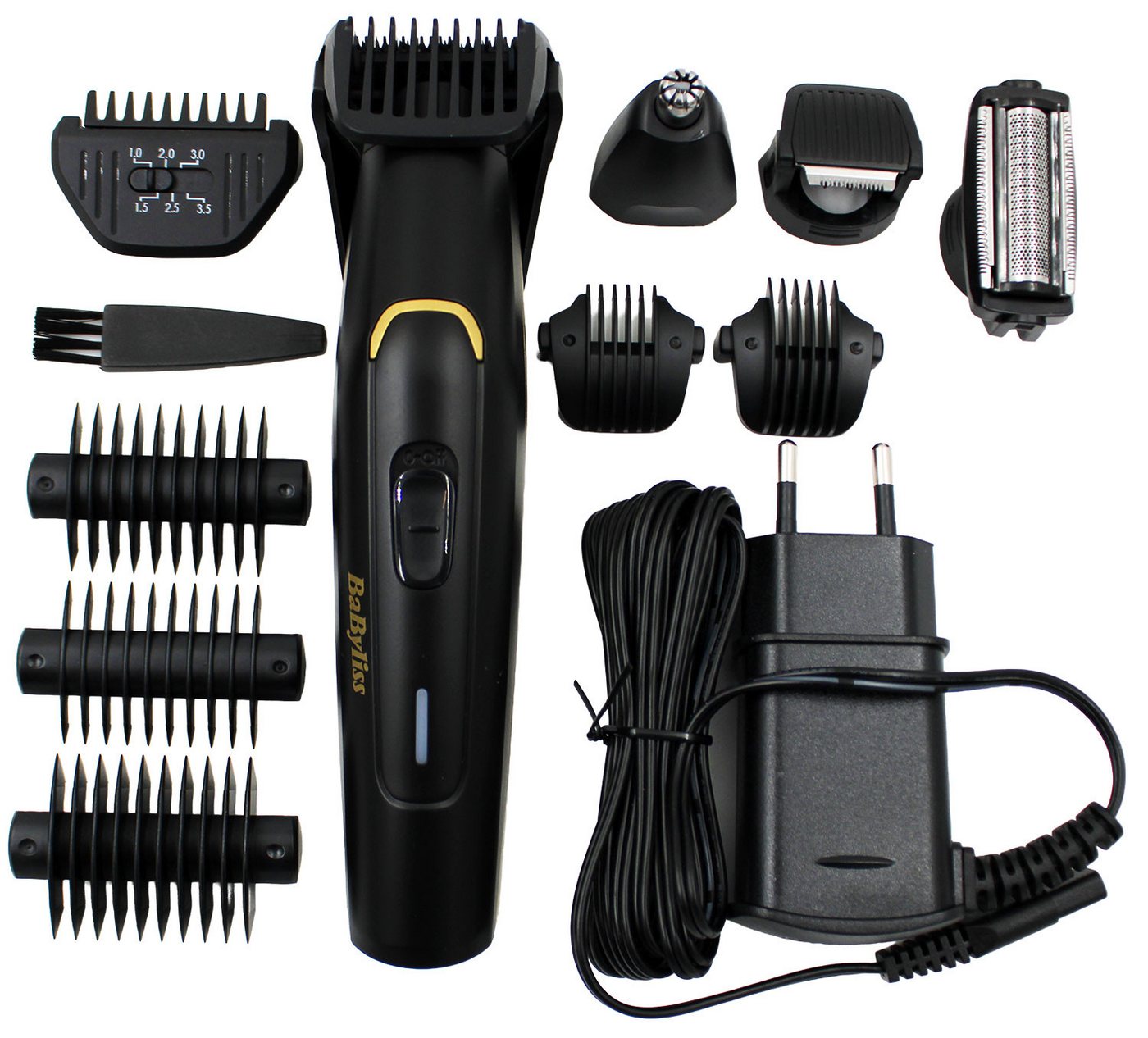 BaByliss Bartschneider MT860E 11in1 Carbon Titanium Multigrooming-Set Akku Multitrimmer Bild 2
