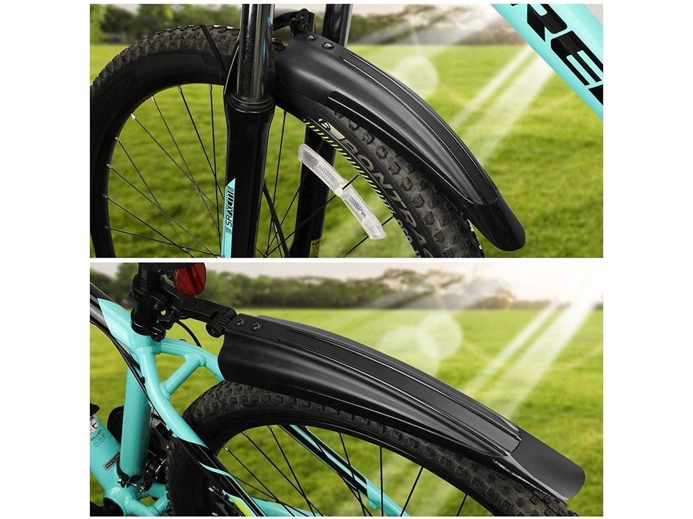 VERK GROUP Schutzblech Fahrrad Schutzblech Set 24-28 Zoll MTB E-Bike Spritzschutz (Set, 2 St), 2er-Set, verstellbares Hinterrad-Schutzblech Bild 2