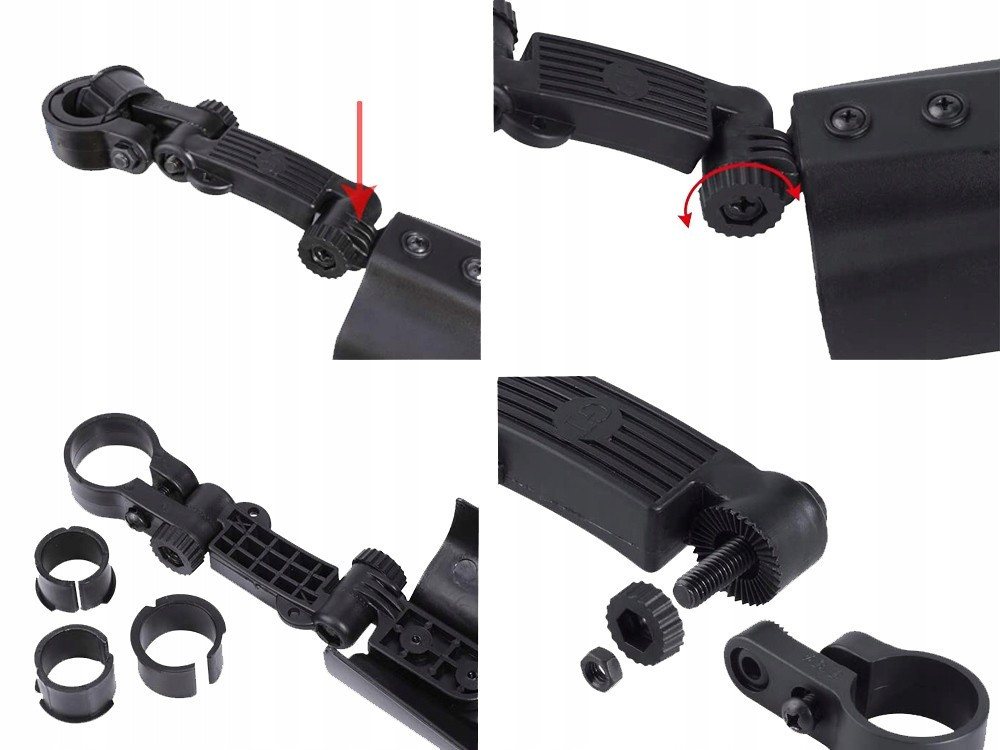 VERK GROUP Schutzblech Fahrrad Schutzblech Set 24-28 Zoll MTB E-Bike Spritzschutz (Set, 2 St), 2er-Set, verstellbares Hinterrad-Schutzblech Bild 3