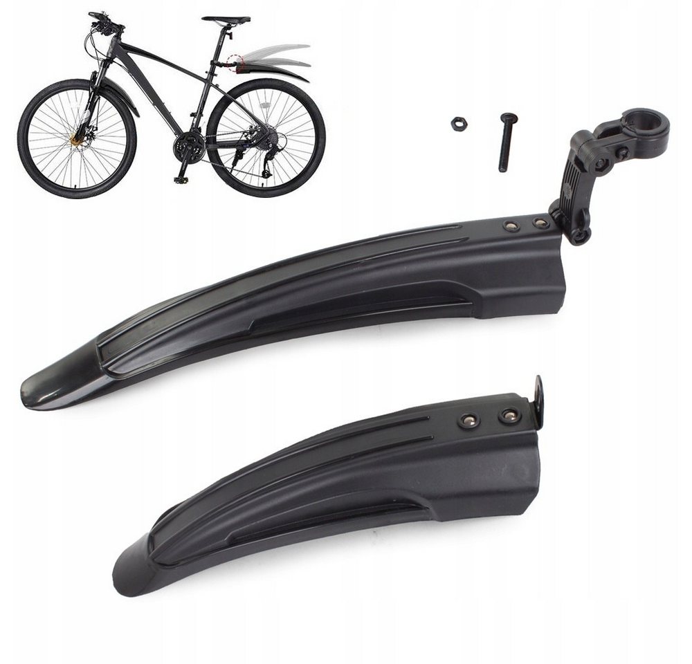 VERK GROUP Schutzblech Fahrrad Schutzblech Set 24-28 Zoll MTB E-Bike Spritzschutz (Set, 2 St), 2er-Set, verstellbares Hinterrad-Schutzblech Bild 5