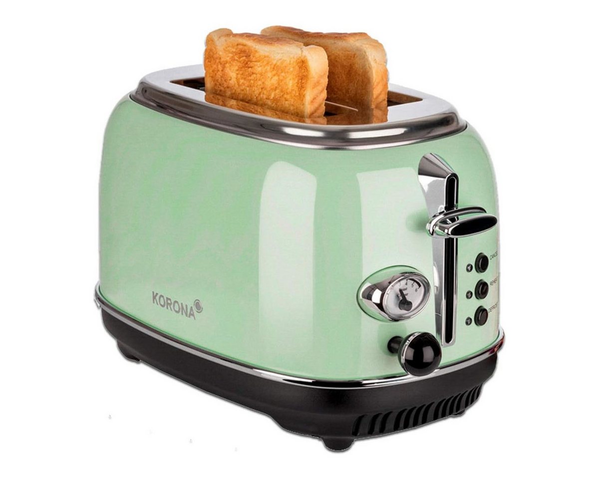 KORONA Toaster Retro Toaster 21665 Doppelschlitztoaster, 2 Schlitze, 815 W