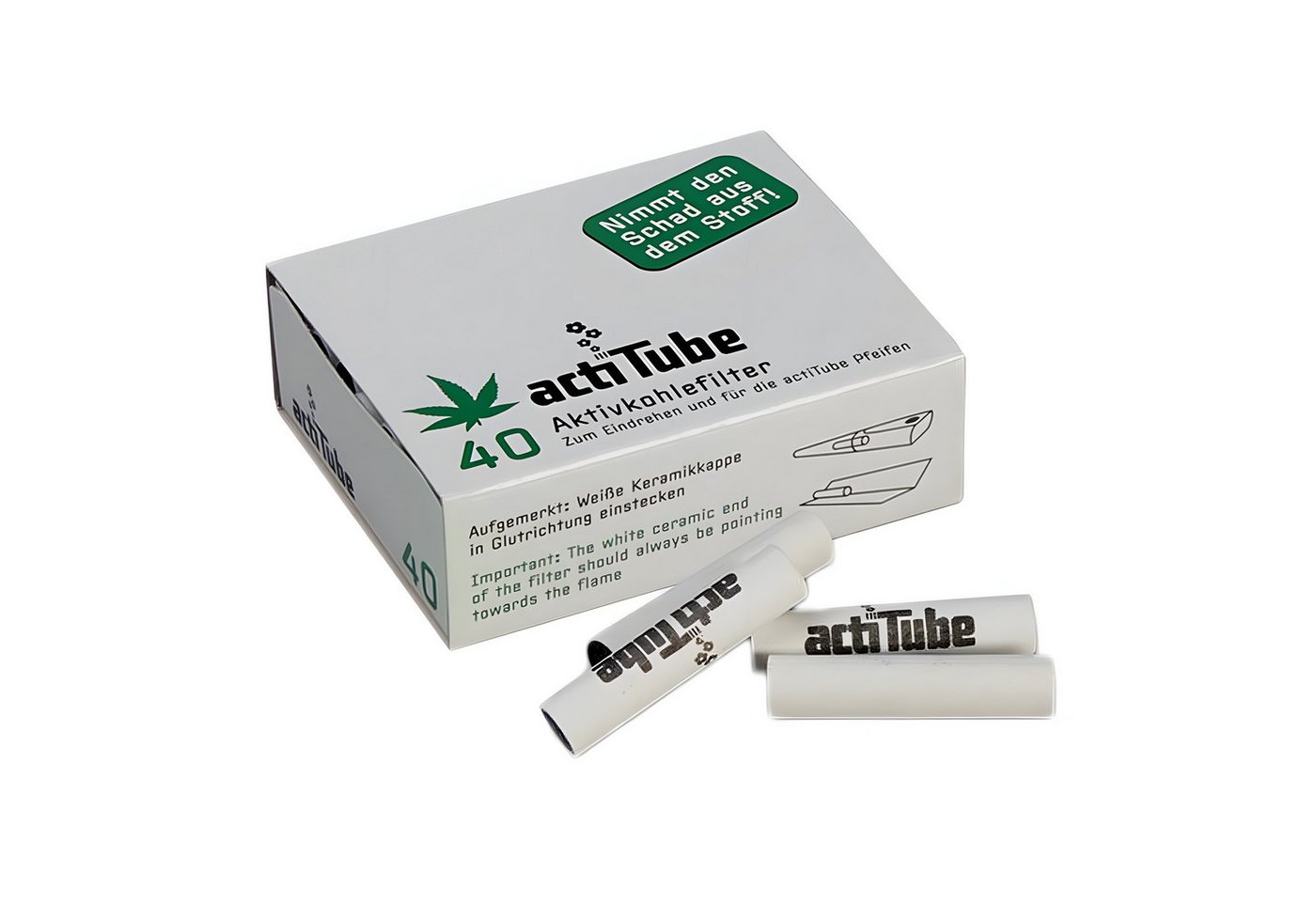 ActiTube Aktivkohlefilter actiTube Aktivkohlefilter, 40 Stück
