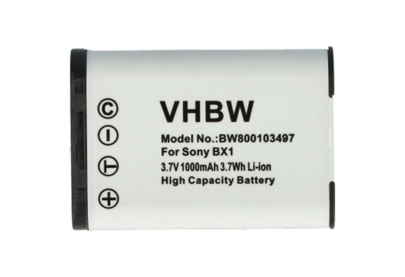 vhbw Akku passend für Sony ZV-1 II, ZV-1A, ZV-1F, ZV-1 Kamera / Foto / Kamera-Akku Akku Li-Ion 1000 mAh (3,6 V, 3 St), Leistungsfähige Austausch-Akkus für Digitalkamera, Spiegelreflexkamera Bild 4