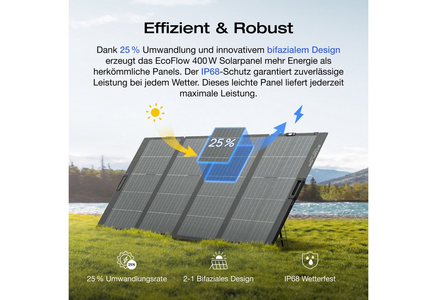 Ecoflow EcoFlow DELTA 2 Max Powerstation 2048Wh mit zwei 400W Solarpanel Powerstation Bild 2