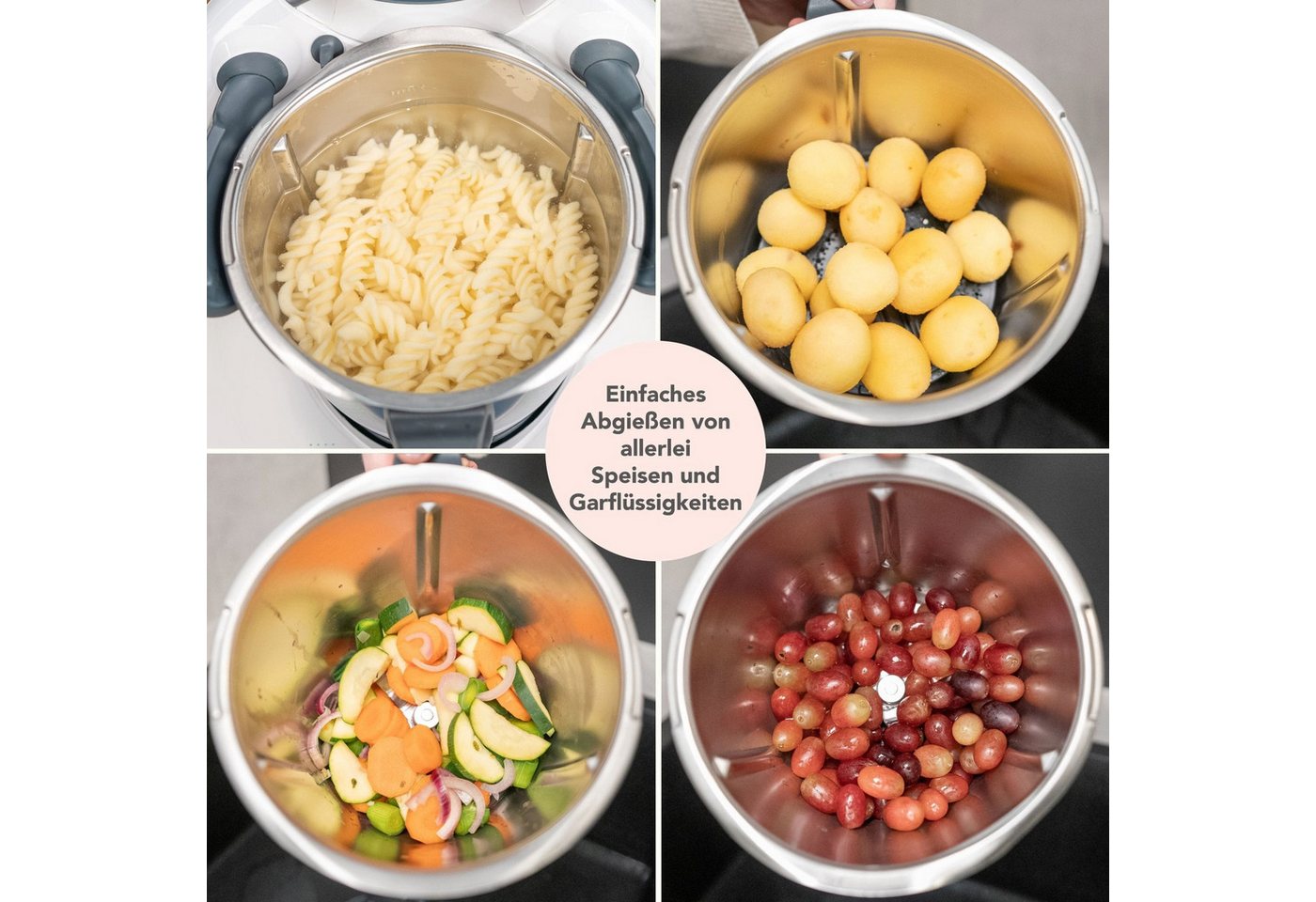 Wundermix Küchenmaschinen Zubehör-Set WunderWave® Ausgusssieb für Thermomix, Zubehör für TM7, TM6, TM5, TM Friend Bild 2