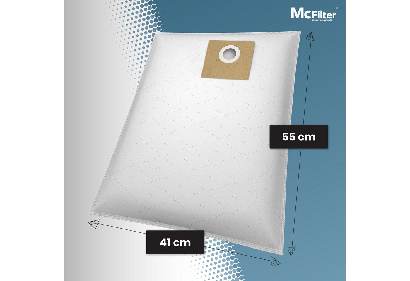 McFilter Staubsaugerbeutel 10 Stück oder 20 Stück oder 30 Stück, passend für Nilfisk Multi 20,20 Inox, 20CR, 20T, 20T Inox, 30,30 Inox, 30T, 30T Inox, 30T VSC Inox, 30 St., Alternative für 5715492061518, 107402336 Bild 2