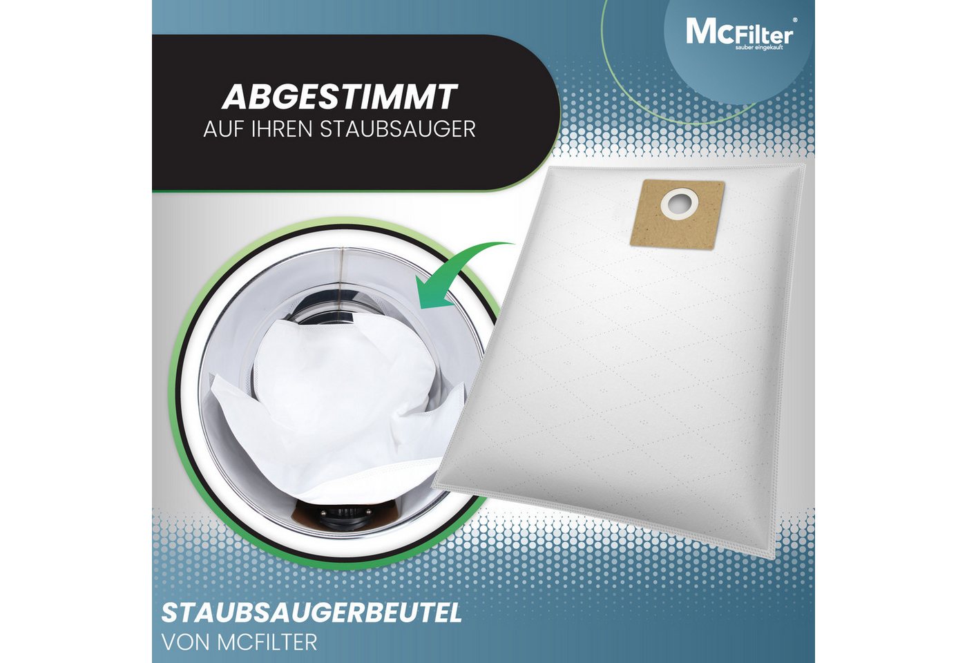 McFilter Staubsaugerbeutel 10 Stück oder 20 Stück oder 30 Stück, passend für Nilfisk Multi 20,20 Inox, 20CR, 20T, 20T Inox, 30,30 Inox, 30T, 30T Inox, 30T VSC Inox, 30 St., Alternative für 5715492061518, 107402336 Bild 5