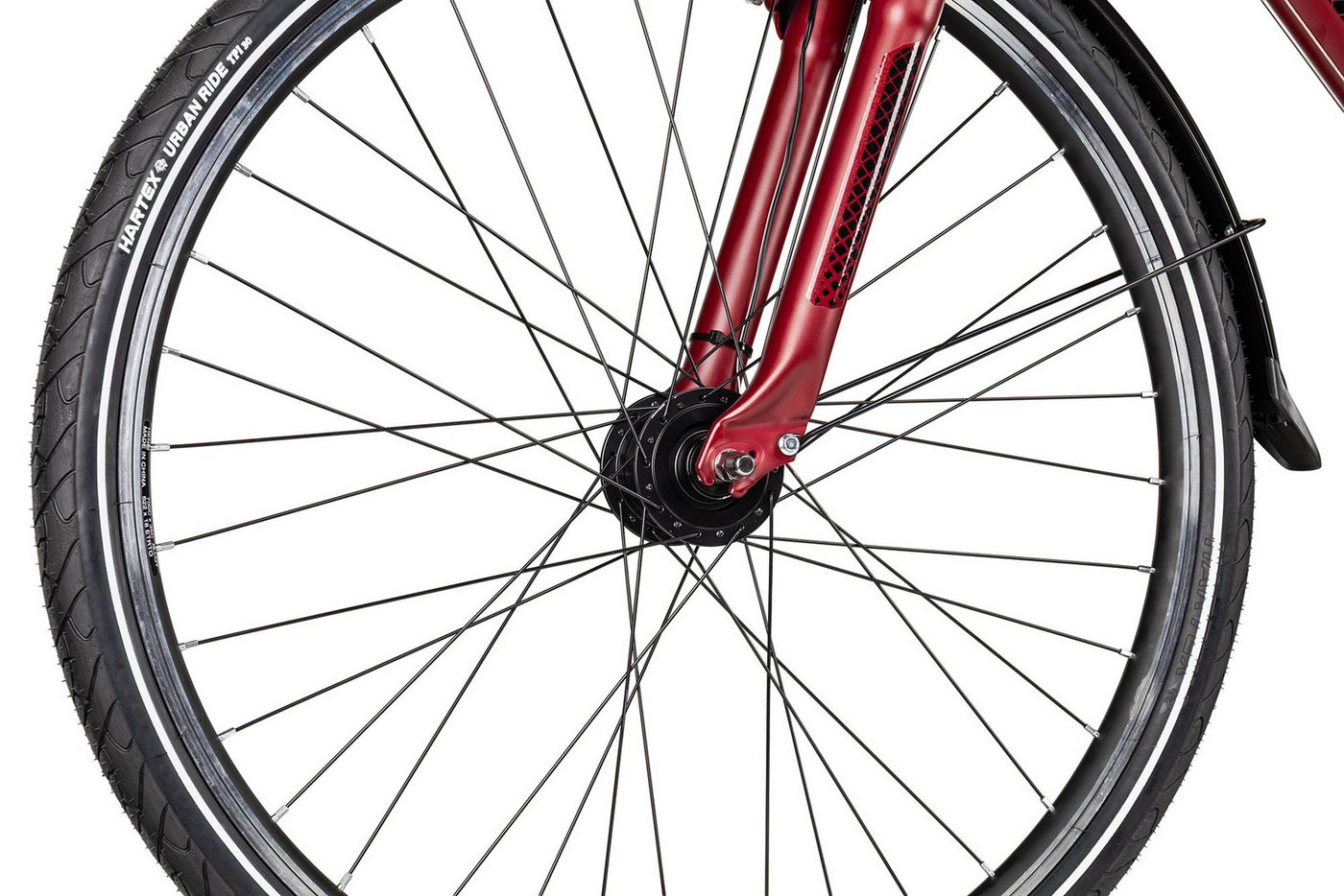 Adler Trekkingrad Verona Trapez, 21 Gang Shimano Tourney 21 Schaltwerk, Kettenschaltung, Straßenausstattung rot/orange